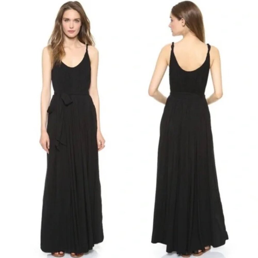 Madewell Sun Isle Black Maxi Dress 4